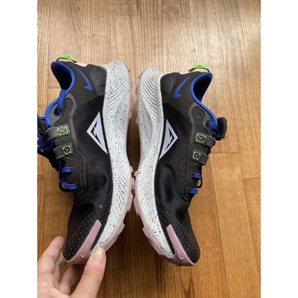 EUC Nike Pegasus Trail 3 Black Light Marine Running Sneakers Womens 11 NO insole main image 13